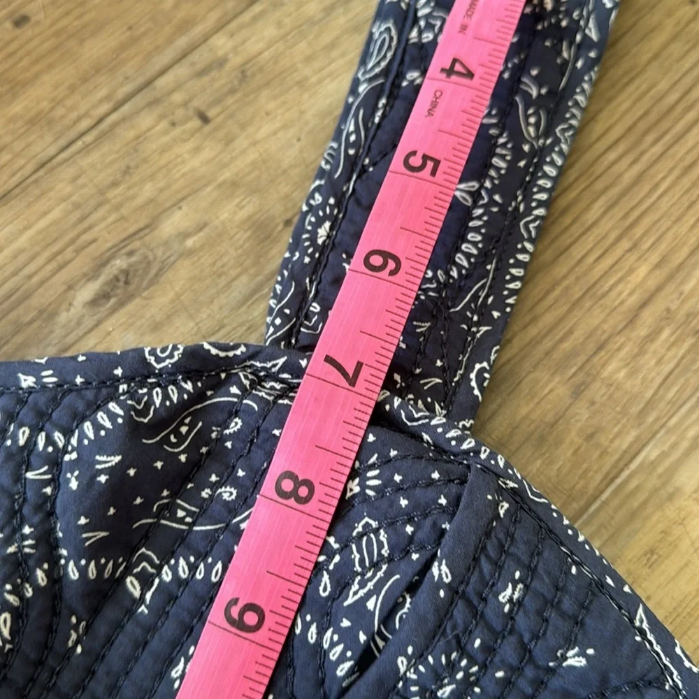 Madewell Quilted Sweetheart Crop Top Size 2 - Picture 15 of 16